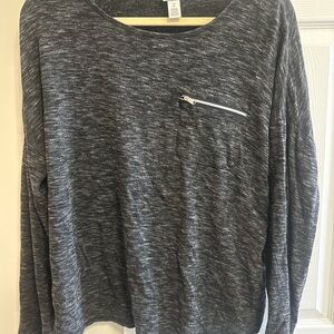 Chico's Charcoal Long Sleeve Top
